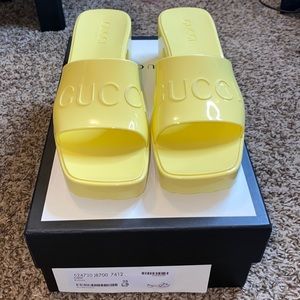 Gucci Women's Rubber Slide Sandals